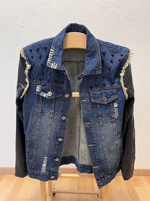Giacche: Coole Jeans / Kunstleder Jacke – Nuovo (secondo la descrizione) da Nussbaumen AG venduto da sziszi89