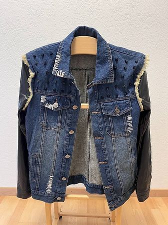 Coole Jeans / Kunstleder Jacke