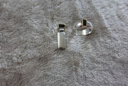 1 schönes  Set Ring und Anhänger 925 er Silber