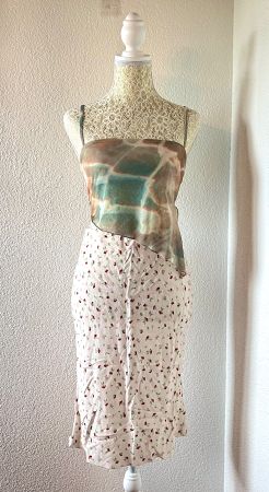 90s sheer silk cami top