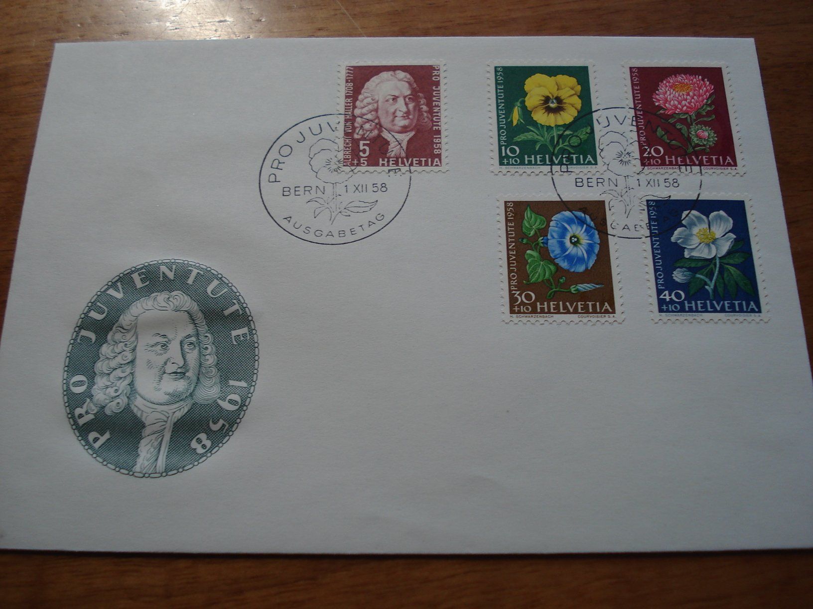 Tutti i francobolli: FDC Pro Juventute 1958, ungelaufen – Usato da Niederwil AG venduto da morostahu