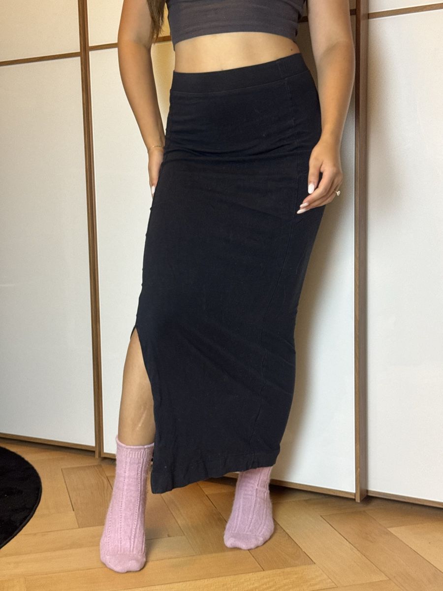 Gonne: EDC Maxirock schwarz mit Schlitz – Usato da Bern venduto da llina257