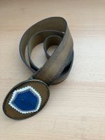 Töpfer Ledergürtel, braun, Gr. 95