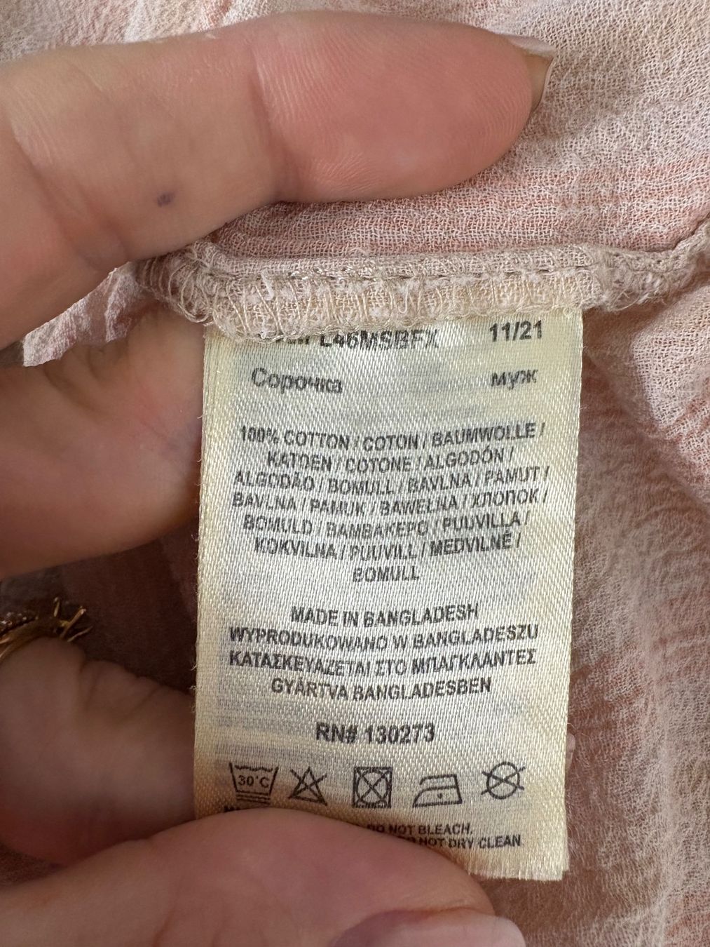 Lee Camicette: Lee Bluse mit Rüschenärmel Gr. XS rosa Baumwolle – Nuovo (secondo la descrizione) da Regensdorf venduto da secondchancefashion 5
