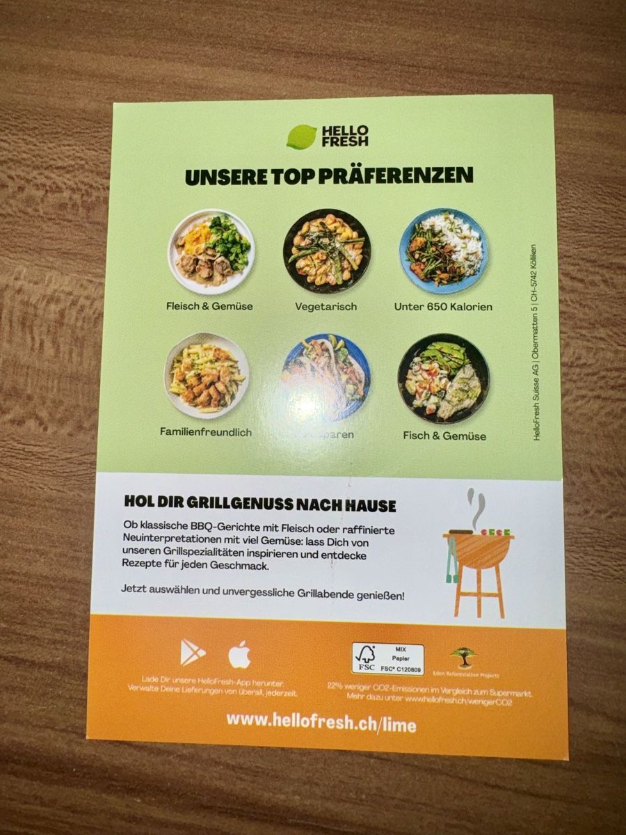 Gutscheine: Gutschein Hello Fresh – Neu und originalverpackt aus Schaffhausen von mar_jk9z 1