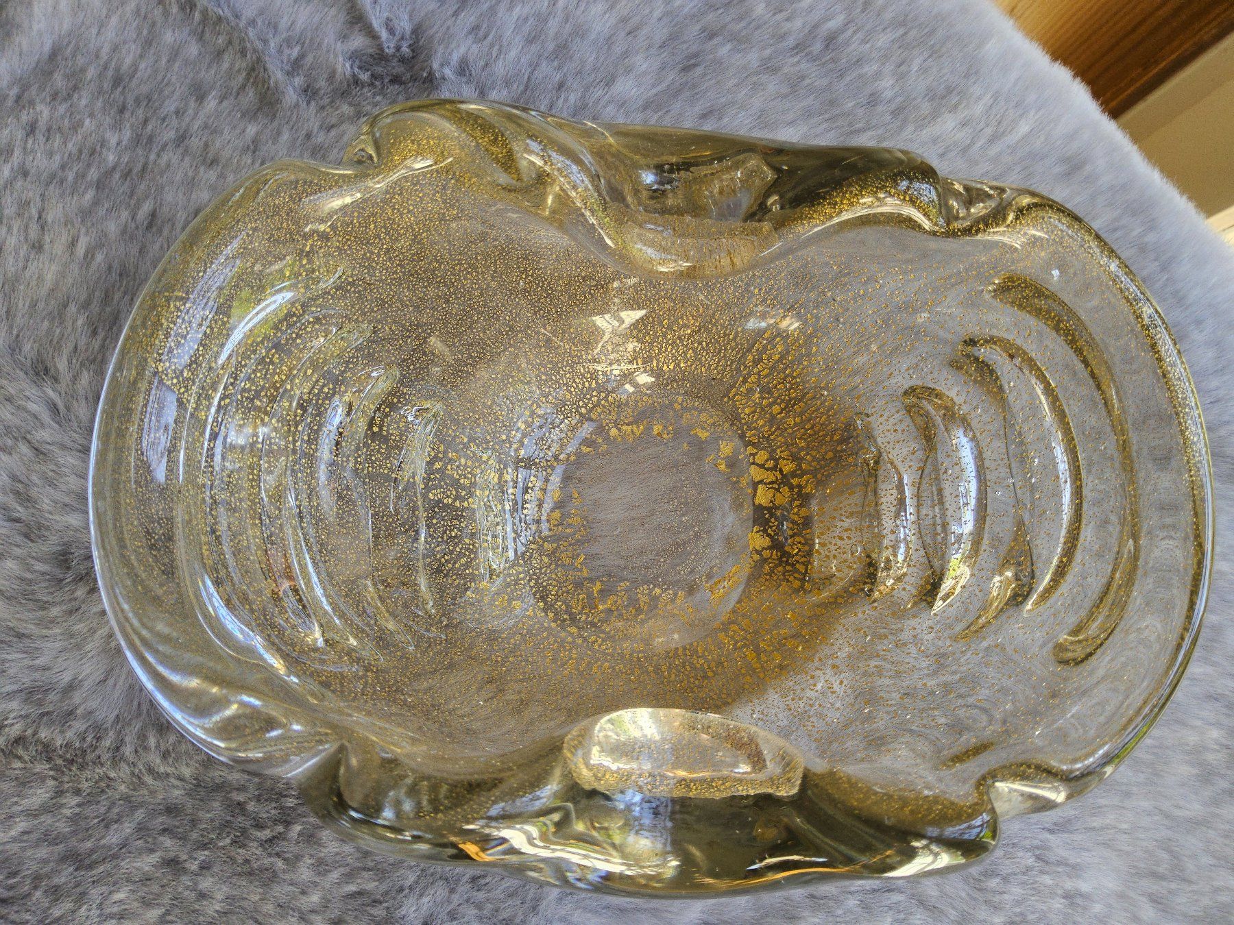Murano Ciotole: Handmade MURANO Schale mit Blattgold Einschlüssen – Usato da Zürich venduto da SciTec