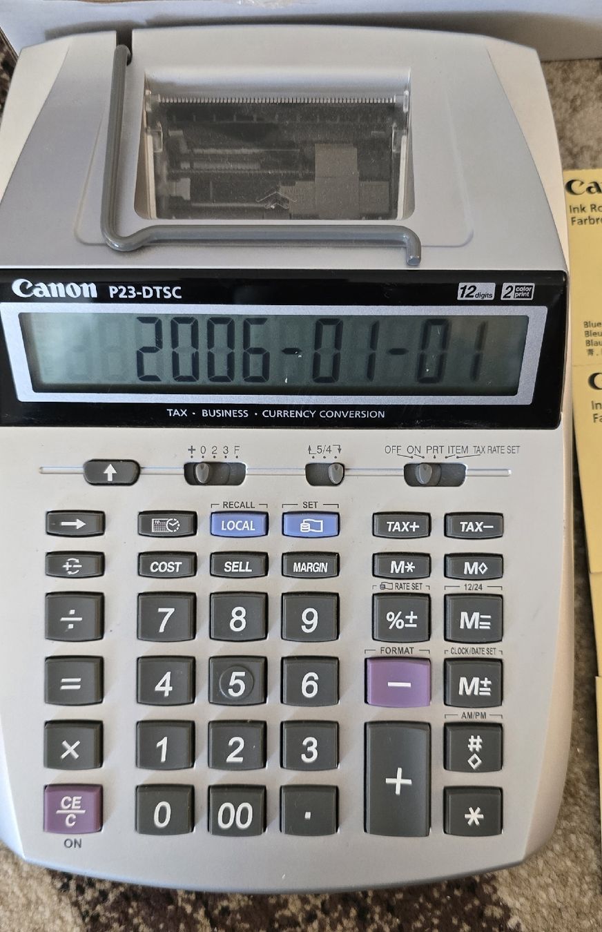 Canon Taschenrechner: Canon P23-DTSC Portable Printing Calculator – Gebraucht aus Regensdorf von DeniseHay