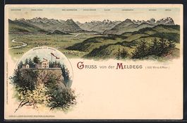 Litho Walzenhausen, Gasthaus zur Meldegg