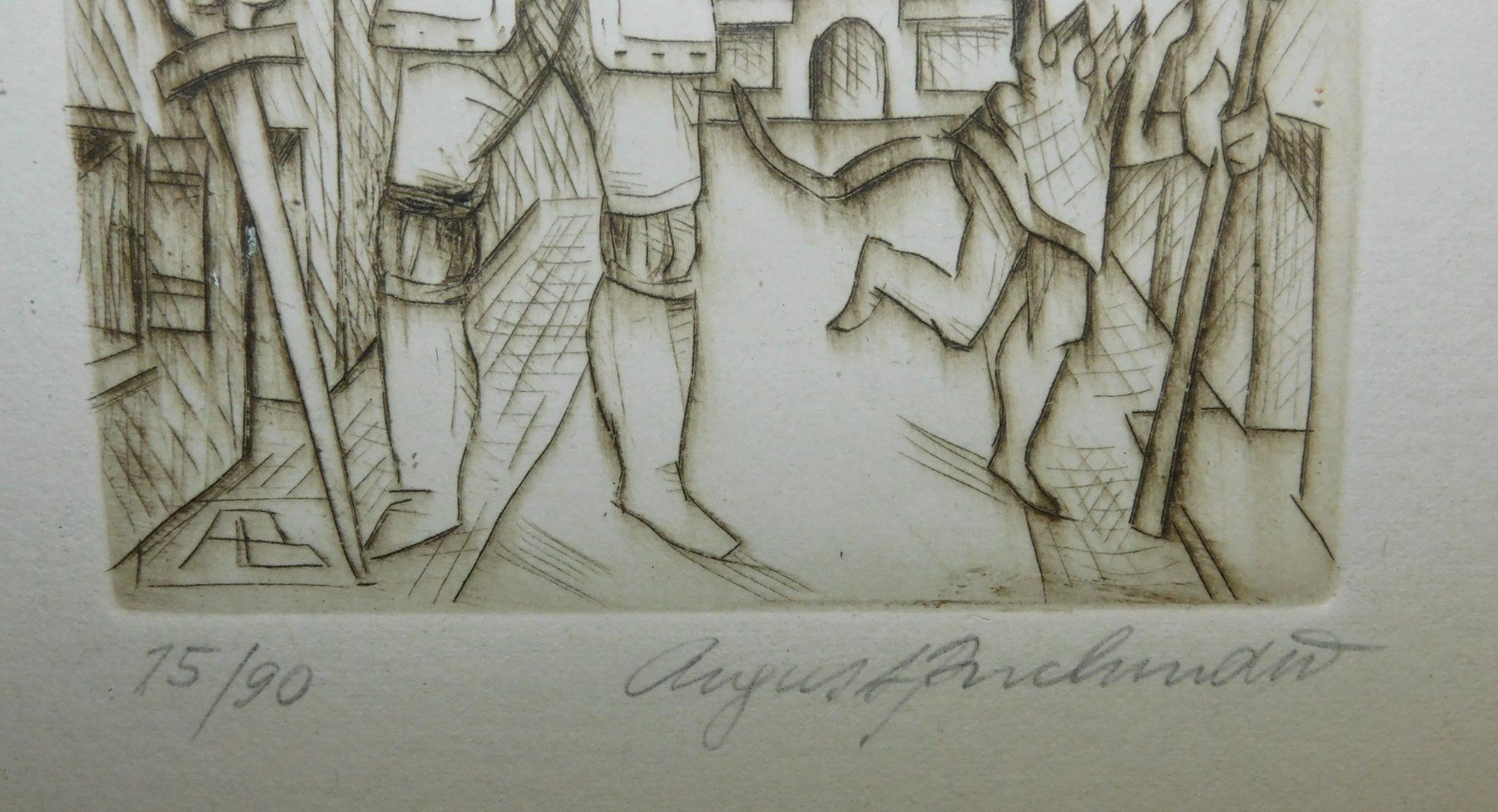 Grafiken & Lithographien: Lithografie limitiert u handsigniert v August Buchmann – Gebraucht aus Sursee von 76 1