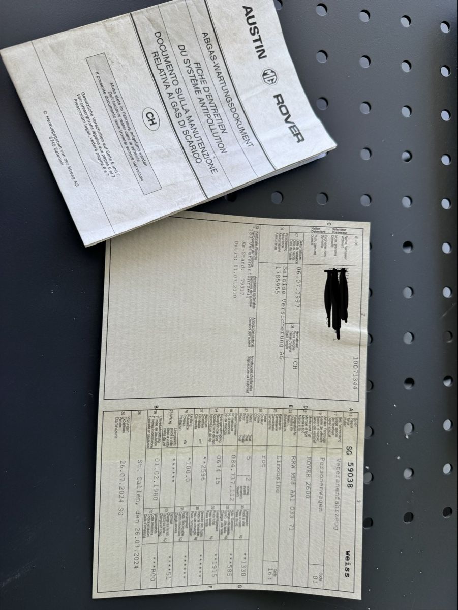 Rover Autos: Rover 2600 – D'occasion à Kaltbrunn par Samuel6.7 7