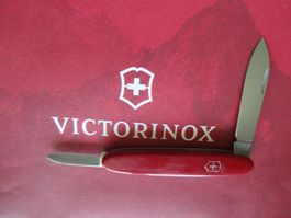 altes Victorinox 2-Klingen Messer. Noch ohne Zahnst-Pinzette