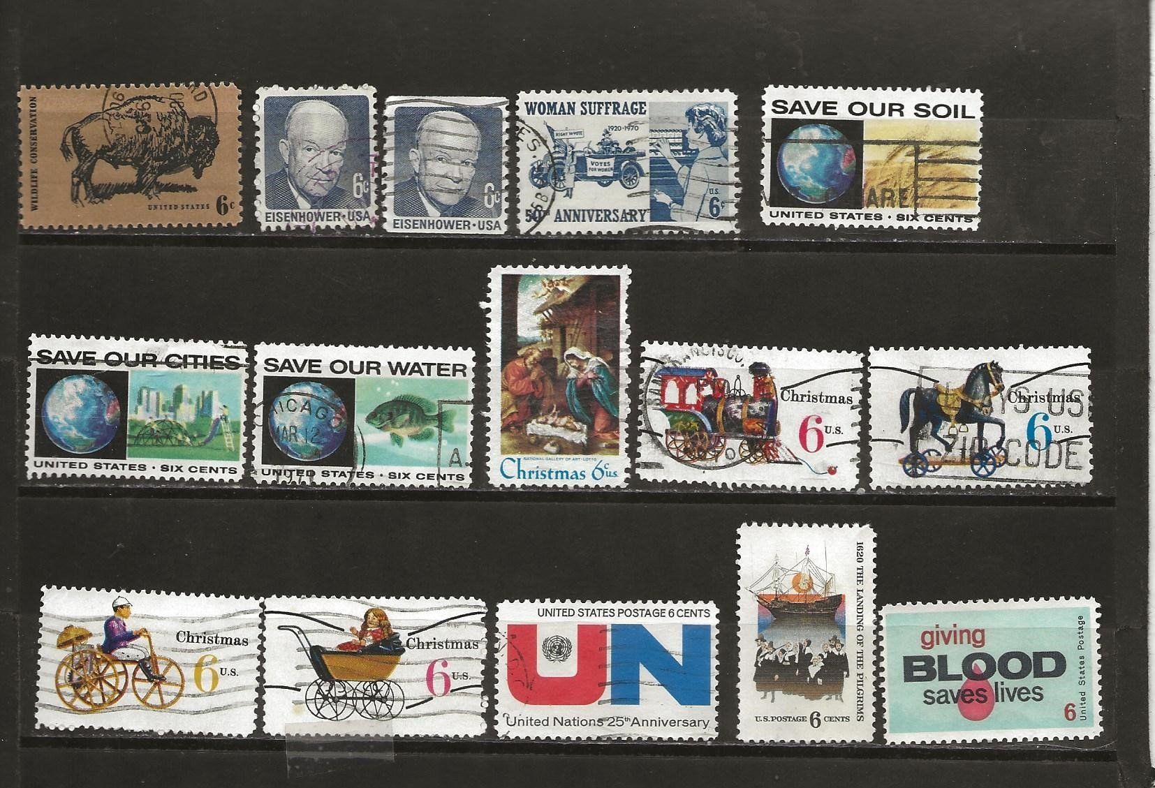 Alle Briefmarken: USA 1968 .... – Gebraucht aus Sion von PierreP01 1