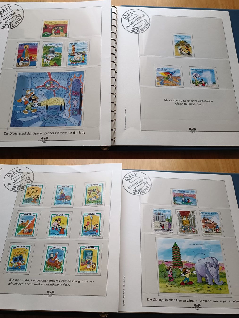 Lindner Album: Disney Briefmarken Album Anguilla – Usato da Otelfingen venduto da patida 2