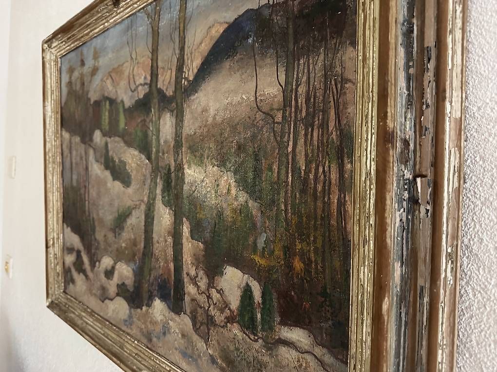 Dipinti: Adolf Fehr Ölgemälde  Alpine Schweizer Winterlandschaft  – Usato da Zürich venduto da tuffcookie 2