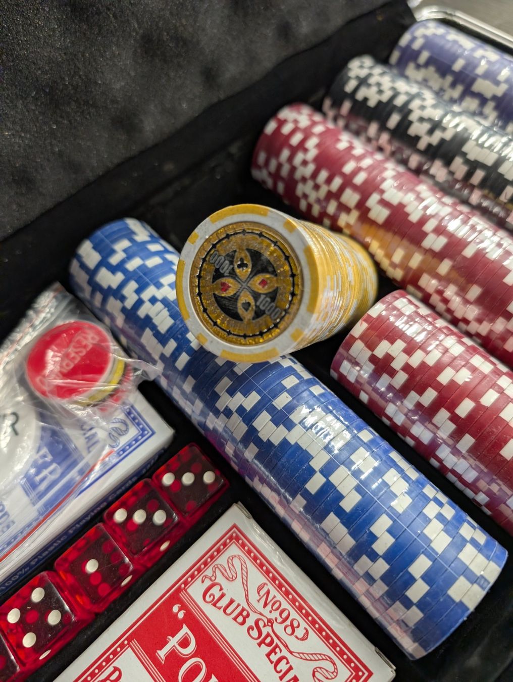 Poker koffer Alu 500 laser Vegas chips kopen