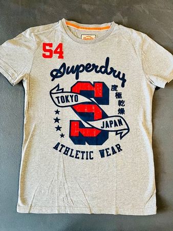 SUPERDRY T-Shirt Grösse S hellgrau - VERSAND