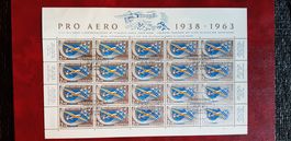 Flugpost Briefmarken Bogen gestempelt Jahrgang 1963