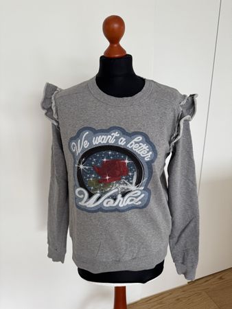 Viktor&Rolf Calida Damen Sweatshirt Gr. S grau Bio Baumwolle
