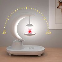 RGB LED Tischlampe mit Blumenlautsprecher & Qi Ladegerät