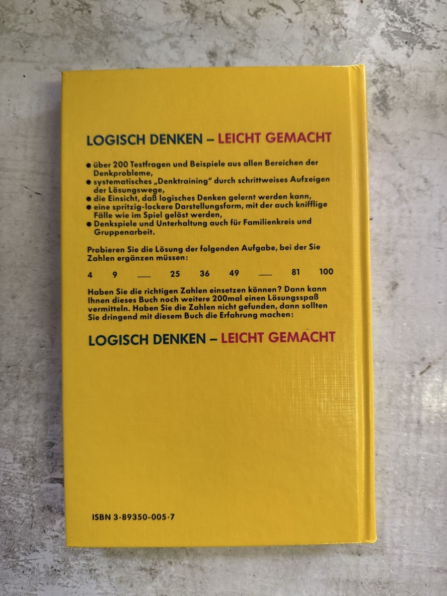 Libri: Logisch denken leicht gemacht – Usato da Dietikon venduto da Buchantiqdietikon 3