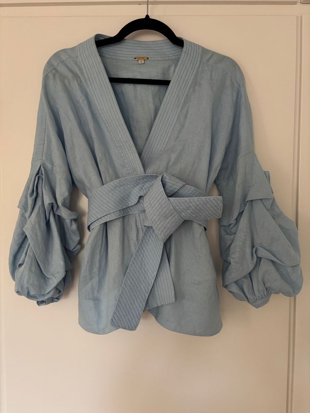 Blusen: JOHANNA ORITZ, Kimono Bluse hellblau 34 – Gebraucht aus Herrliberg von mayfi