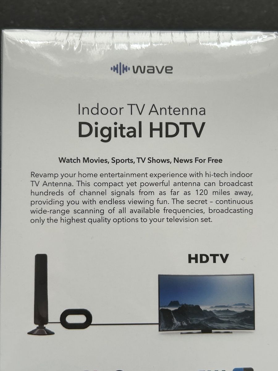Radiocomunicazione: Wave Indoor TV Antenne Digital HDTV – Nuovo e nell'imballaggio originale da Brislach venduto da gre_t5pb 4