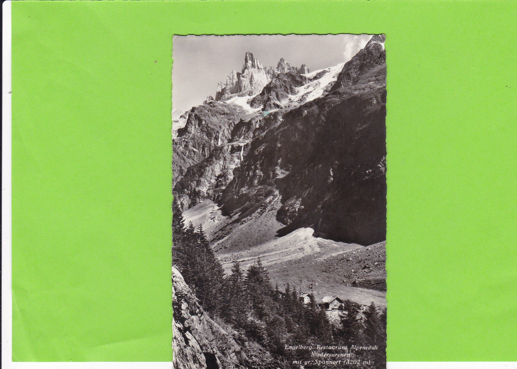 Cartoline postali: Engelberg-Restaurant Alpenrösli – Usato da St. Peterzell venduto da neckertal