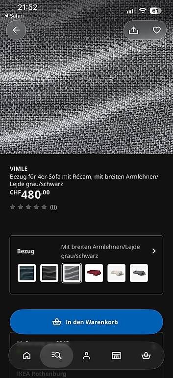 Sofas: Vimle Bezug mit Recam NEU! – Neuf avec emballage d'origine à Oberrüti par Jes_seei 1