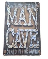 MAN CAVE - Blechschild (neu, OVP)