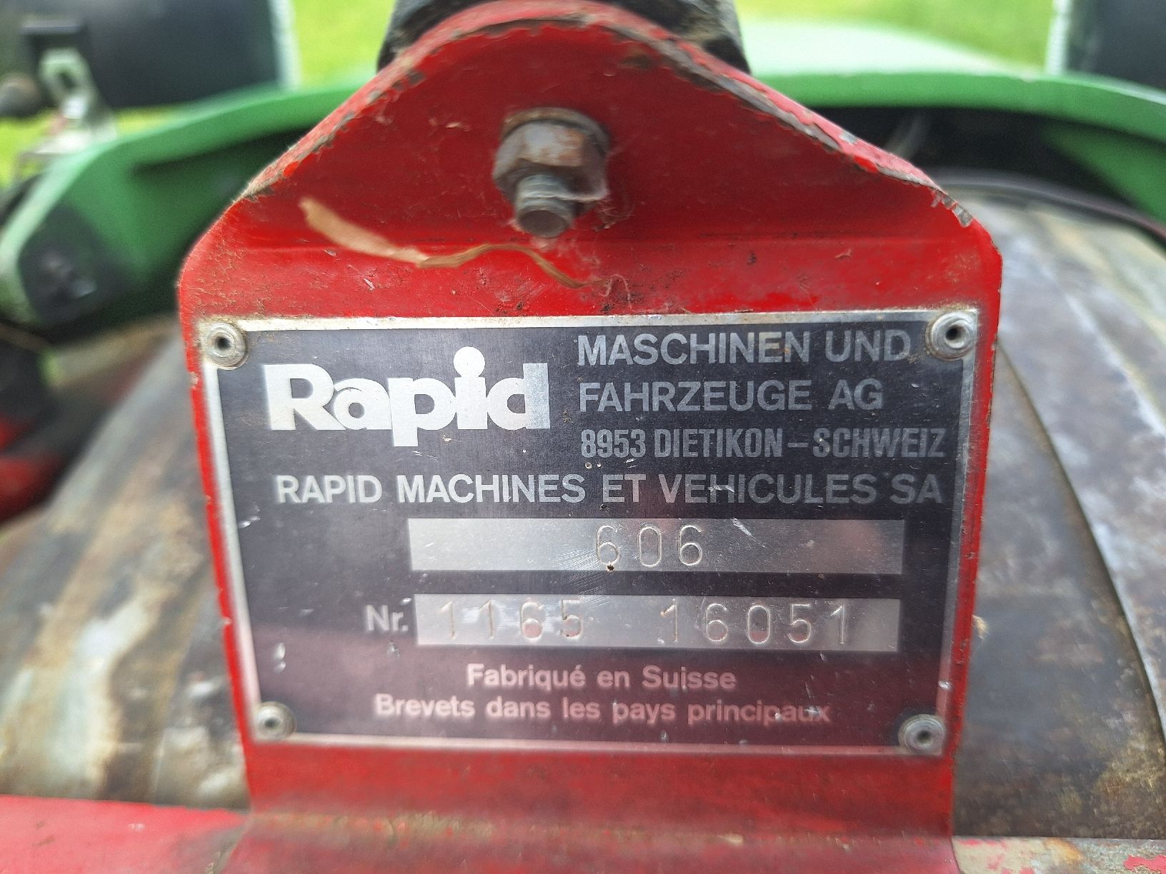Rapid Alle Maschinen: Rapid 606 mit Triebachswagen – Gebraucht aus Grabserberg von UrsG91 4