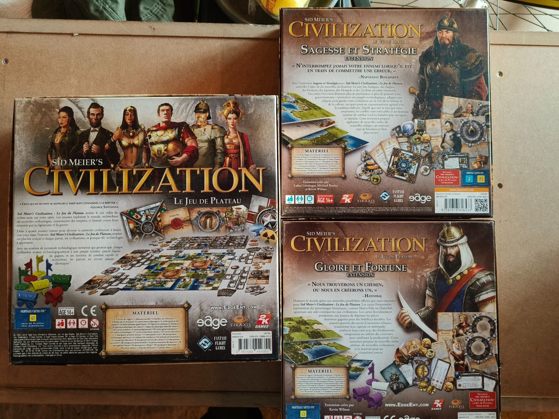 Spiele: Civilization (FR) + extensions – Gebraucht aus Fribourg von Kazanthul 2