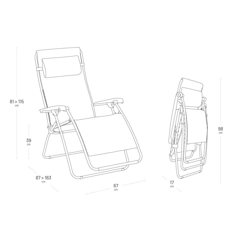 Lafuma Poltrone: LAFUMA Zero-Gravity Relaxsessel Rsxa Clip (Ref.21/25) – Nuovo e nell'imballaggio originale da Kägiswil venduto da nick333 2