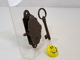 1 Möbel Schloss mit Schlüssel, DM1.5cm, DLS (LOT3022#MBS3)