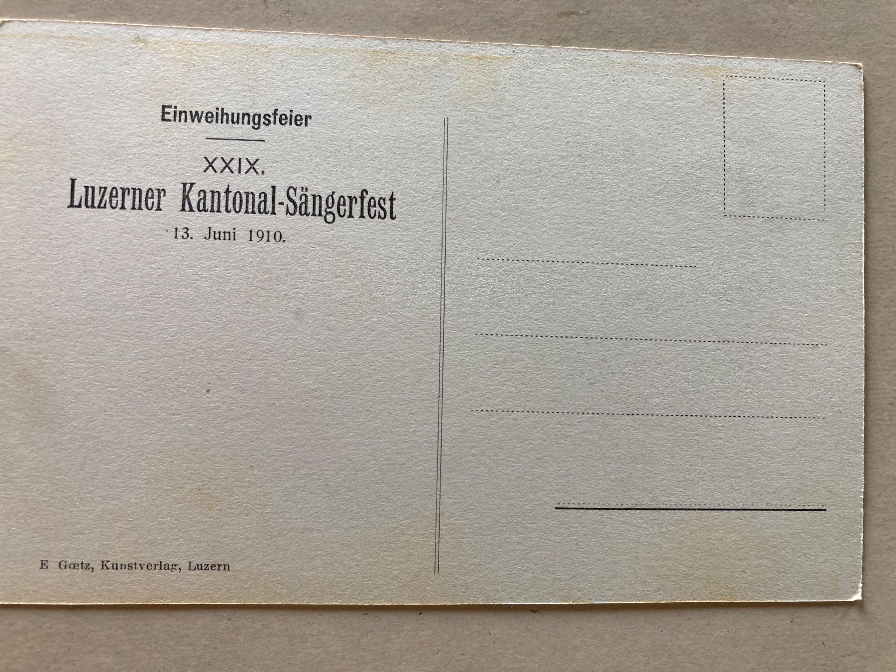 Cartoline postali: Alte Ansichtskarte: Denkmal Christoph Schnyder, Luzern – Usato da Schenkon venduto da Angelikahu 2
