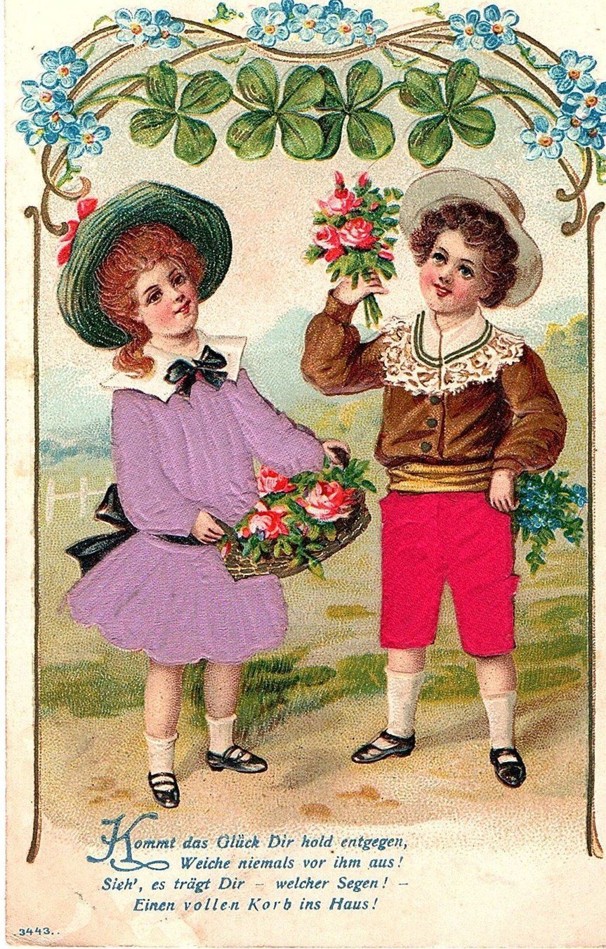 Cartoline postali: Ansichtskarte Kitschkarte 1906 – Usato da Mörschwil venduto da lindaswunderkiste