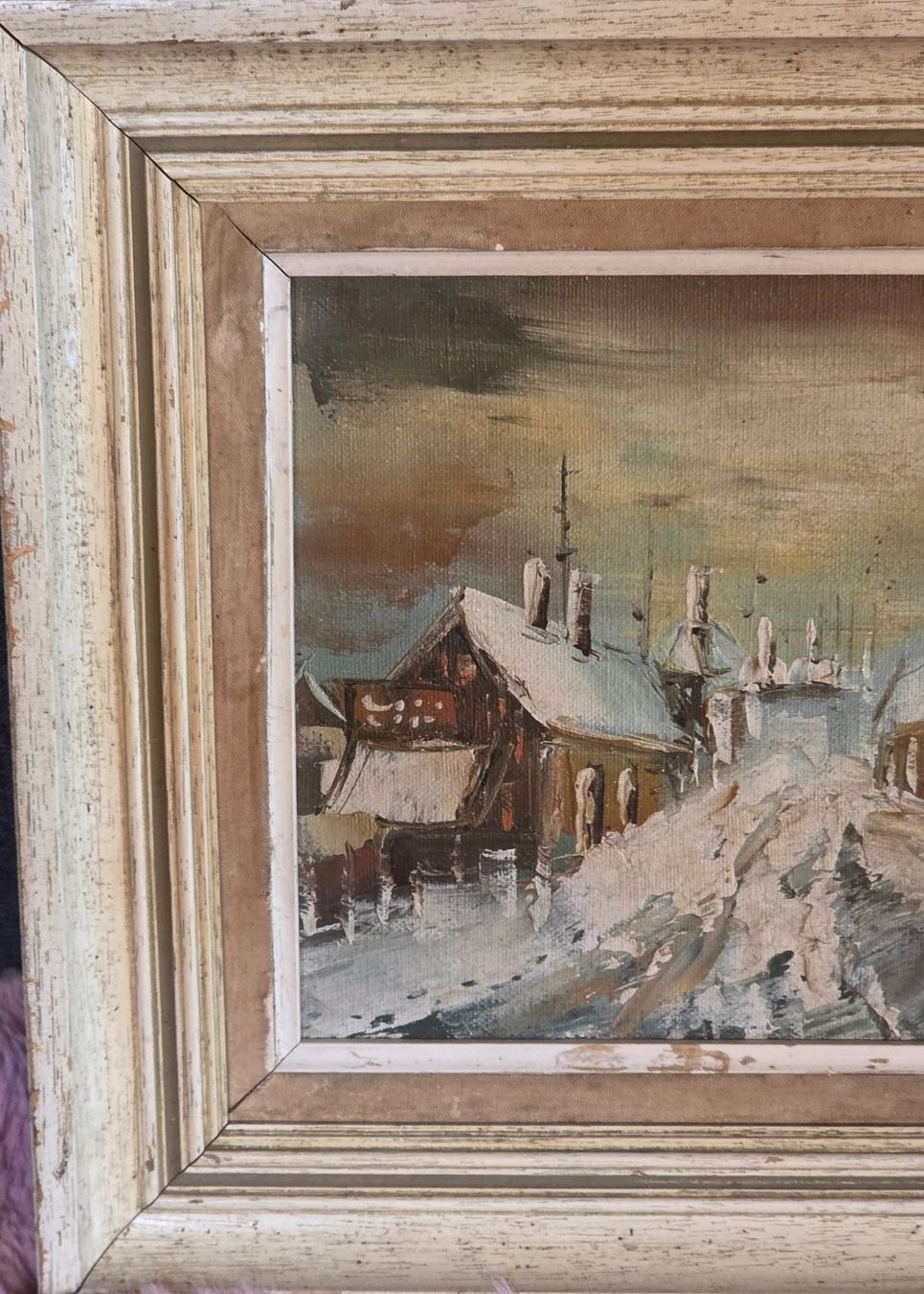 Dipinti: Ölgemalde einer verschneiten Landschaft – Usato da Rohrbach venduto da lod_m58r 1