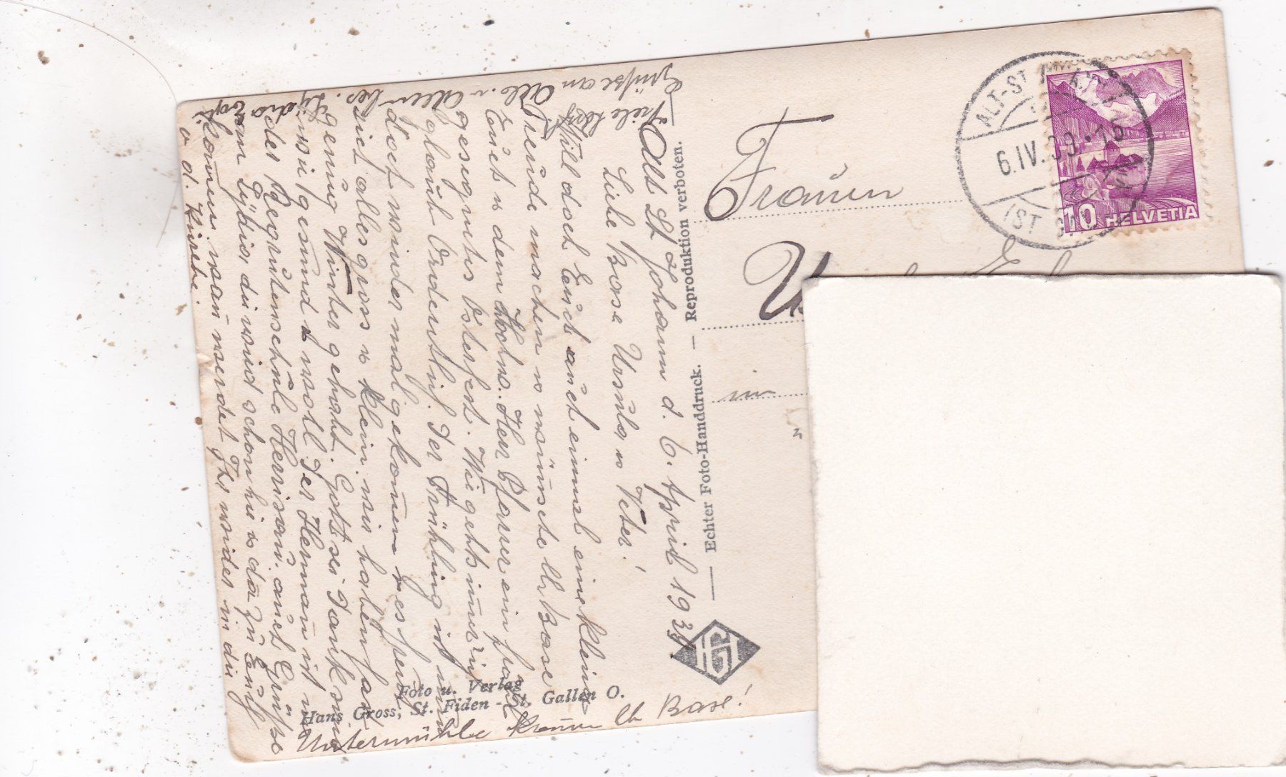Cartoline postali: Alt St. Johann 1939 – Usato da Herisau venduto da Lisegrat2008 1