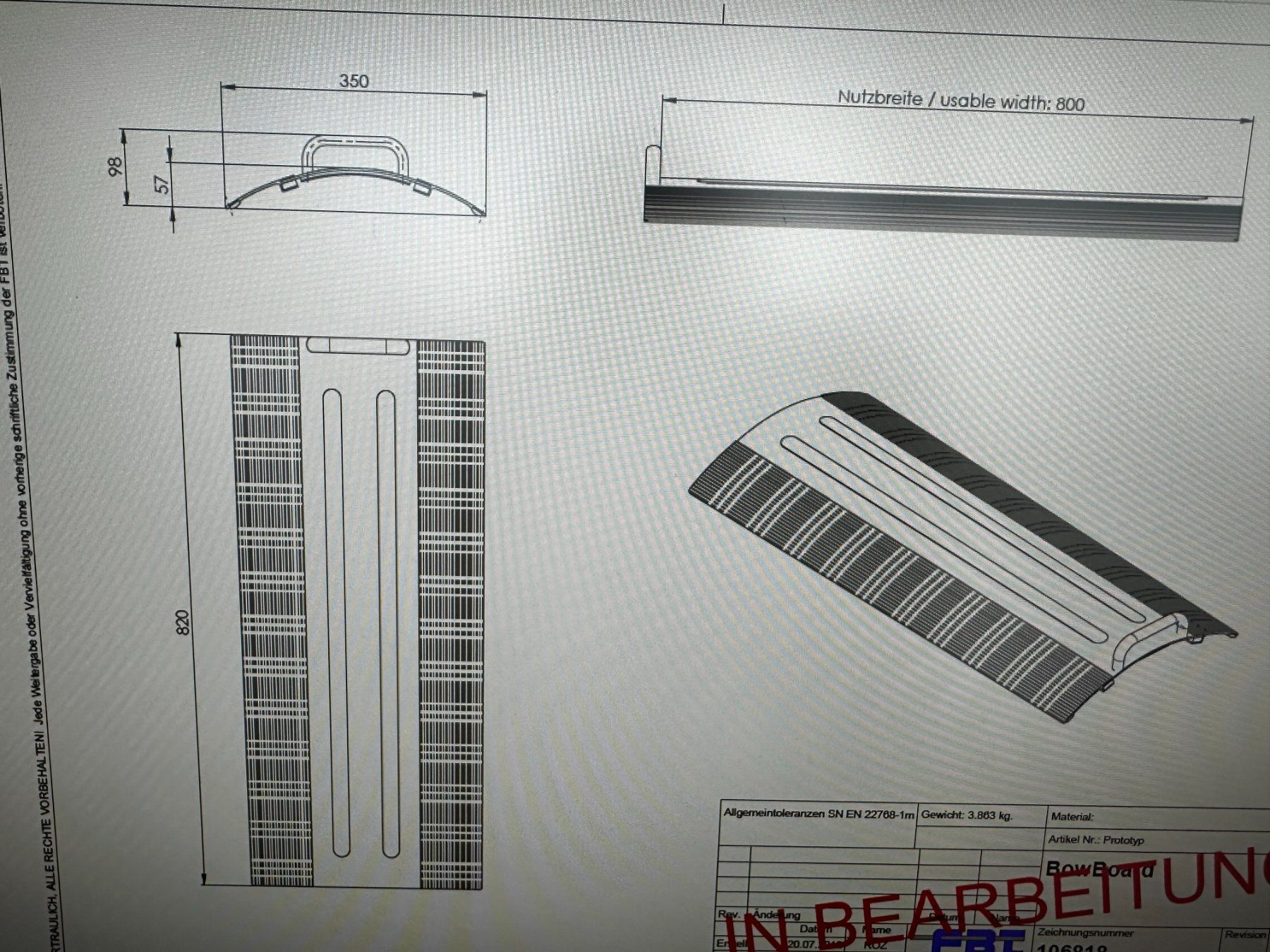 Auffahrrampen: BowBoard Rampe – Gebraucht aus Thörigen von FBT 4