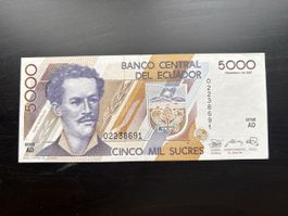Billet Équateur 🇪🇨 1987 NEUF 