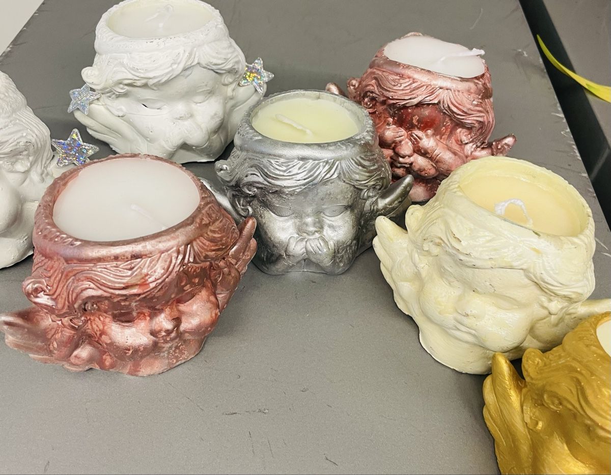 Candele: 7 Engel Kerzen,verschiedene Farben, Neu! – Nuovo e nell'imballaggio originale da Au ZH venduto da Jaggy4 5