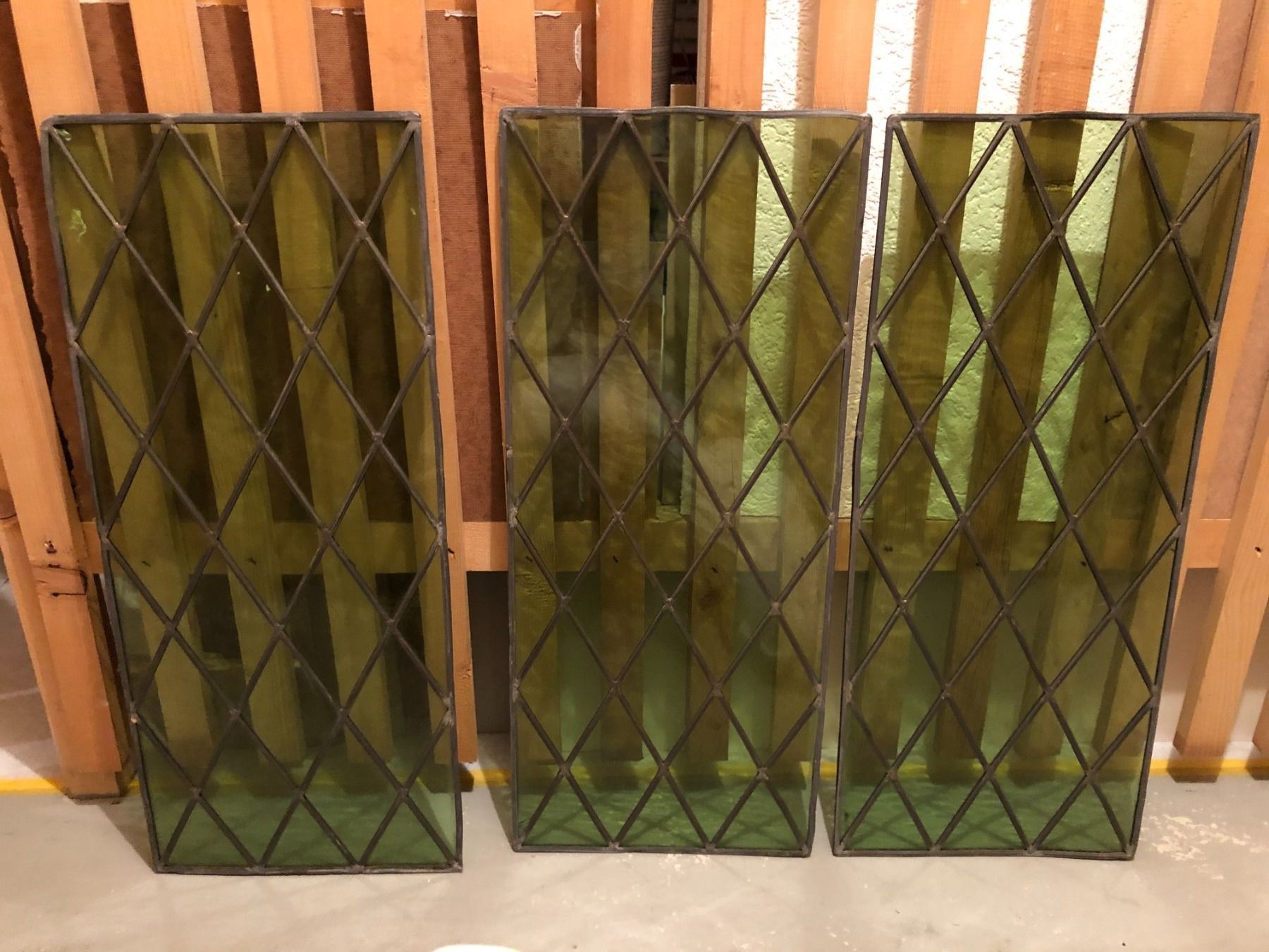 Bicchieri: grünes Glas in Bleifassung – Usato da Flawil venduto da noplan 3