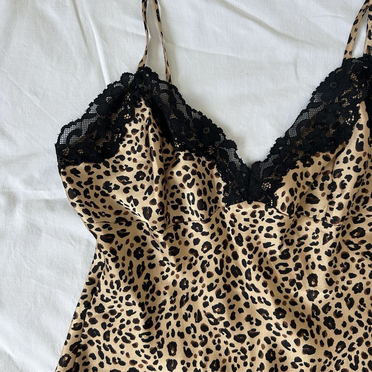Etam Top: Top vintage y2k leopard et dentelle taille S  – Usato da Genève venduto da afterhoursarchive 2