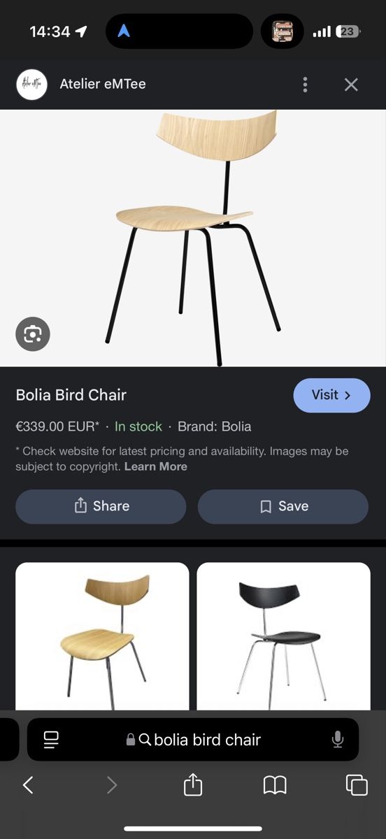 Bolia Stühle: 5 Bolia Bird Chairs (black + chrome) – Gebraucht aus Zürich von vik_wzv8 5
