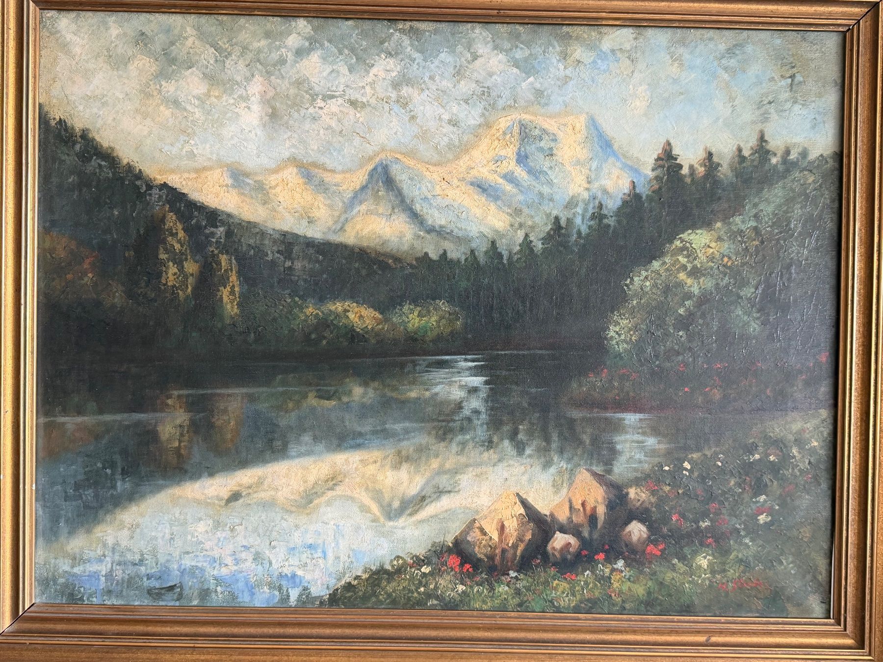 Gemälde: H. Studer Grosse Original ÖlGemälde – Gebraucht aus Basel von PAUL_ART 1