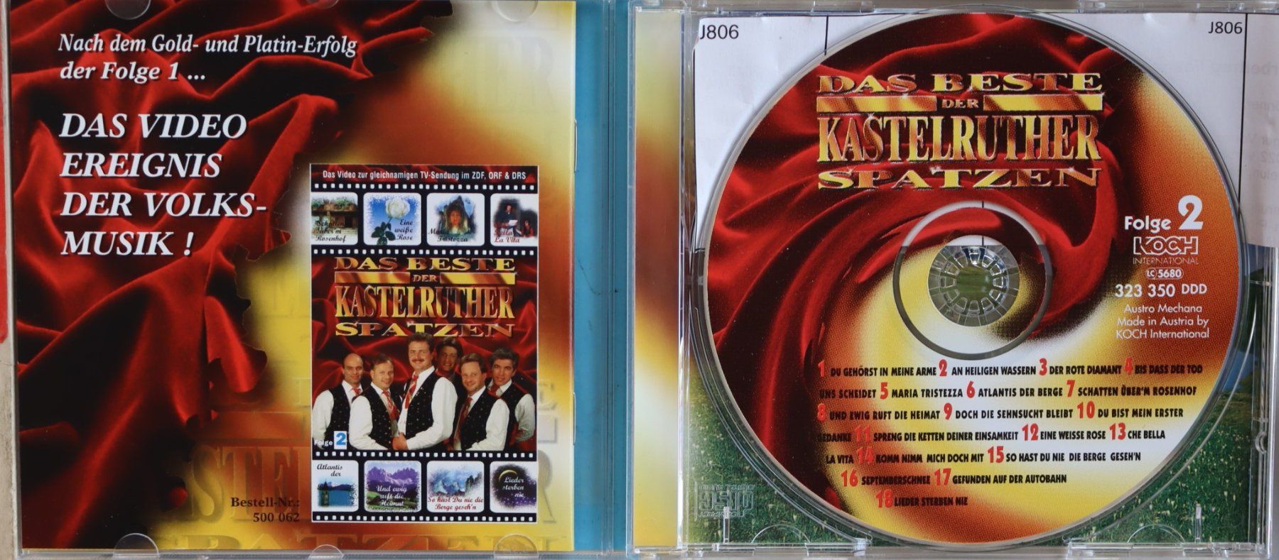 CD: Das Beste -  der Kastelrutherspatzen – Usato da Luzern venduto da CONTENTI 1