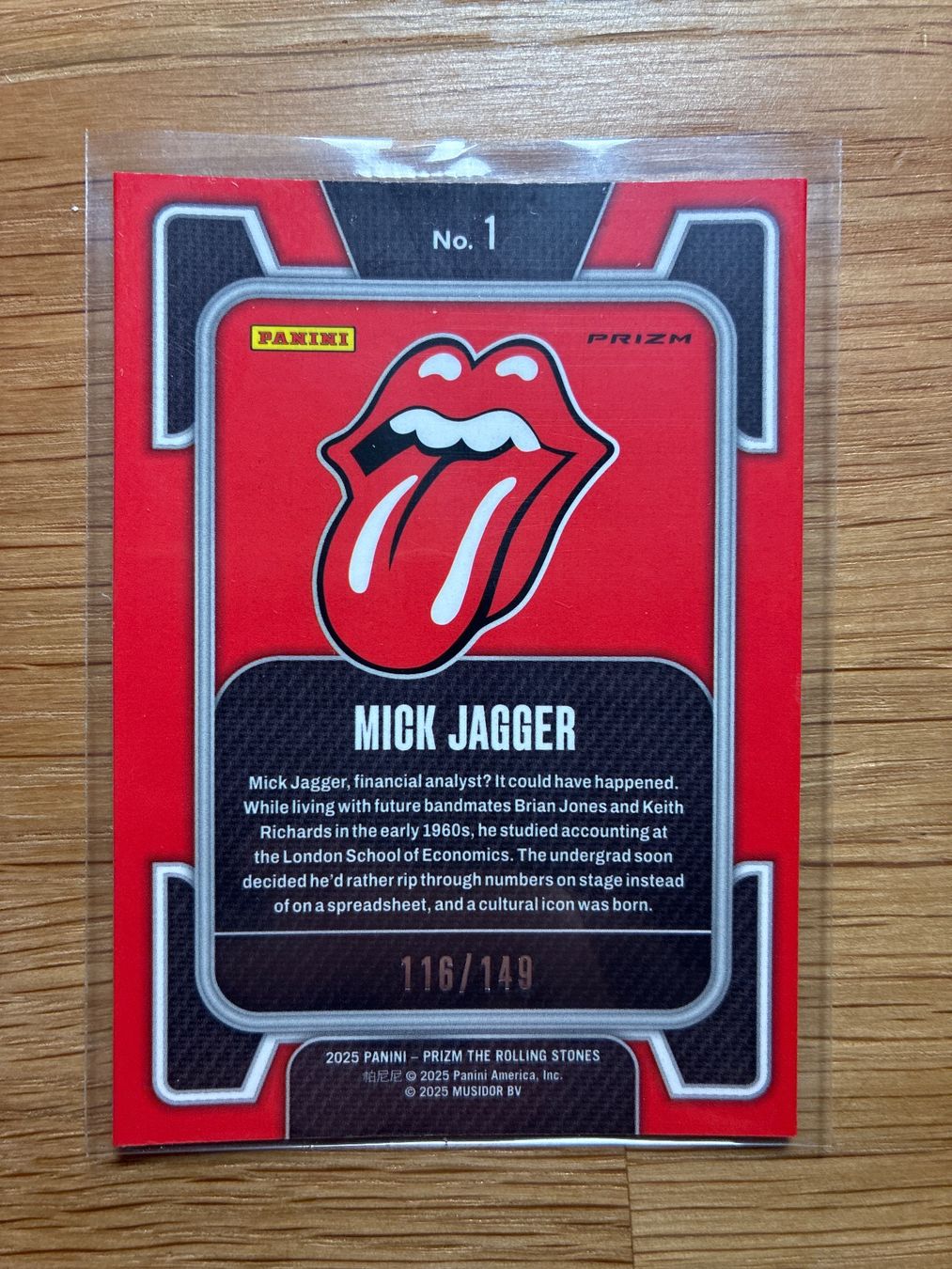 Panini Cartes à collectionner: Panini Prizm Rolling Stones Mick Jagger /149 – D'occasion à Wangenried par Garagara 1