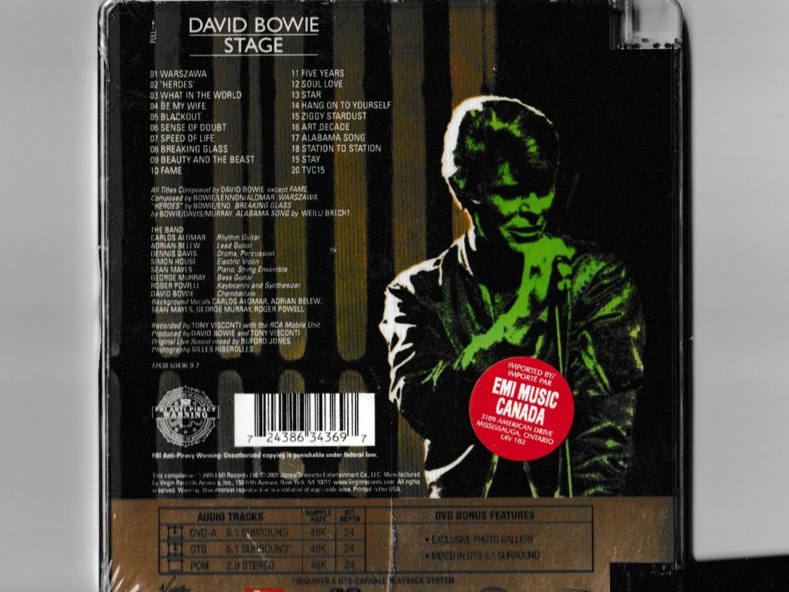 CD: David Bowie - Stage – Nuovo e nell'imballaggio originale da Chur venduto da zowie72 1