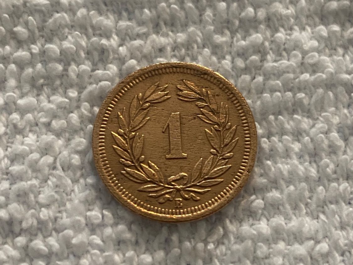 Alle Münzen: 1 centime/Rappen 1894 – Gebraucht aus Nyon von Ilmi09 1
