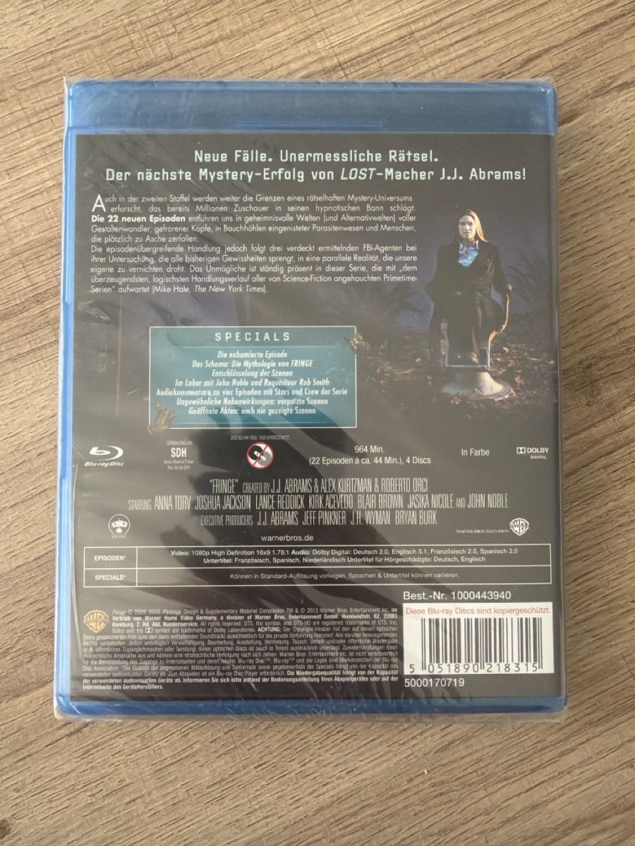 Tutti i DVDs: Fringe Staffel 2 BluRay Neu&Ovp – Nuovo e nell'imballaggio originale da Hagendorn venduto da masterchieff 1