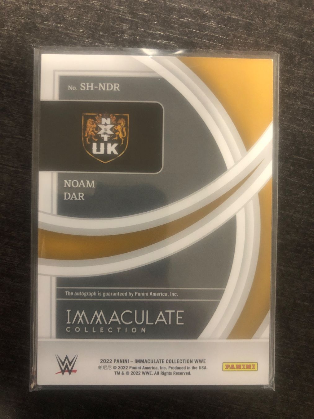 Topps Carte collezionabili: Panini Immaculate WWE Noam Dar Autogramm /99 – Usato da Wangenried venduto da Garagara 1